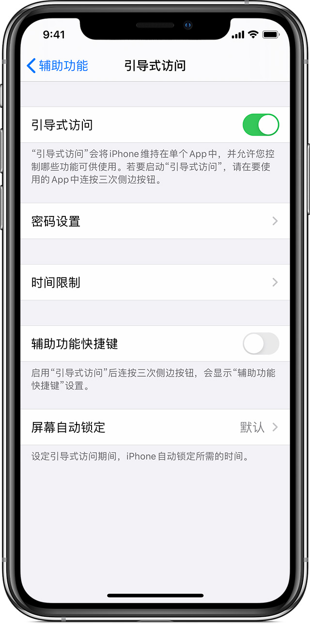 姜堰苹果手机维修分享如何在 iPhone 上退出引导式访问 