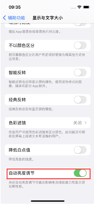 姜堰苹果15维修店分享iPhone 15 Pro系列屏幕亮度 