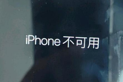 姜堰苹果服务网点分享锁屏界面显示“iPhone 不可用”如何解决 