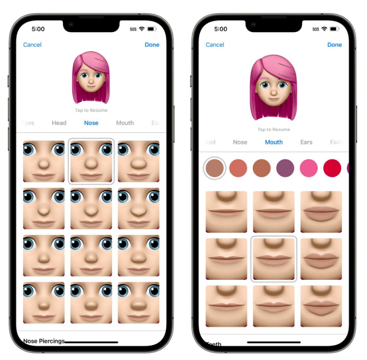 姜堰苹果手机维修分享​iOS 16中的拟我表情有了哪些变化和升级 